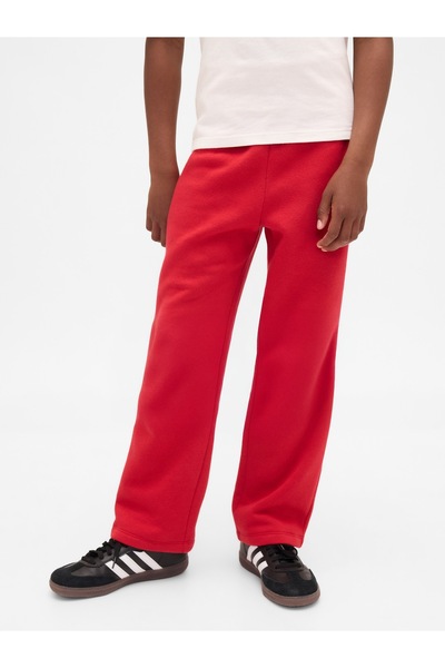GAP Erkek Çocuk Kırmızı Slim Logo Pantolon