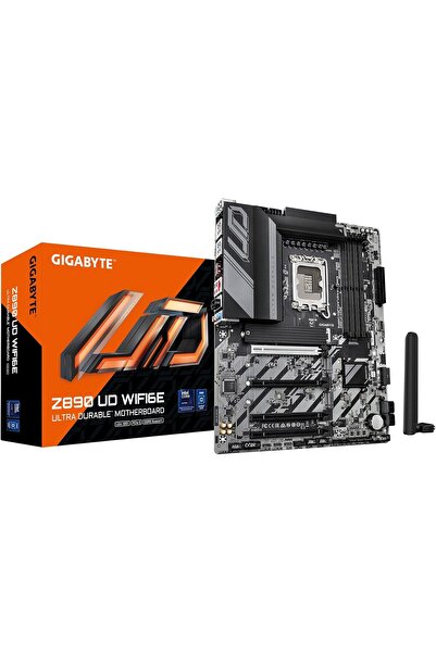 Gigabyte اللوحة الأم Z890 UD WIFI6E، LGA1851، ATX، DDR5، PCIe 5.0، Wi-Fi 6E