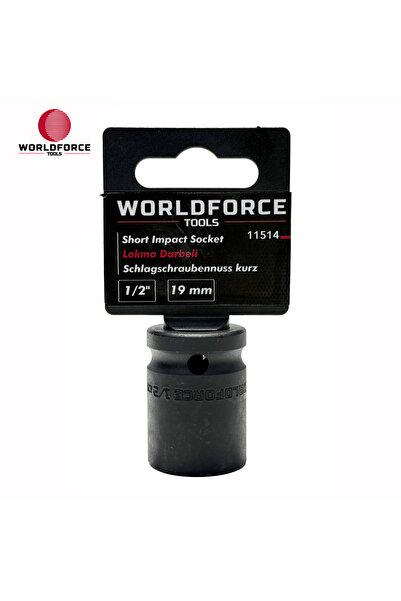 Worldforce Impact Socket 19mm Short 6 Point 1/2'' Cr-Mo