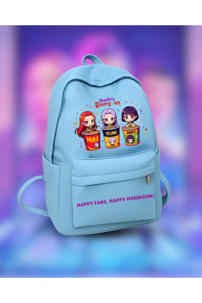 Touz Moda Kpop Demon Hunters Detail Printed School, Tutoring, Course Backpack