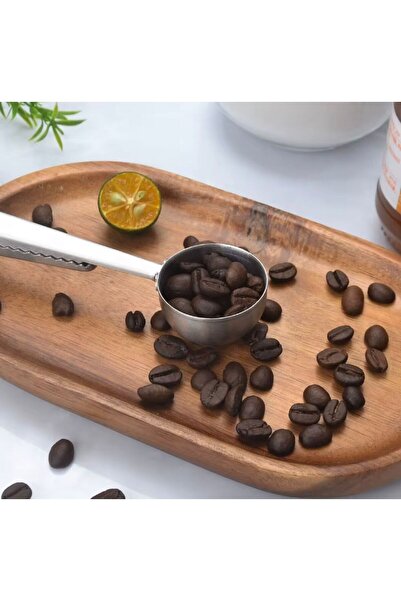 sonx Coffee Measuring Spoon with Latch Gold Multifunctional Stainless Steel Spoon
