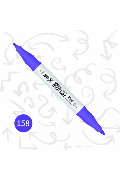 Rich Art-x Akrilik Marker Çift Taraflı Kalem No:158