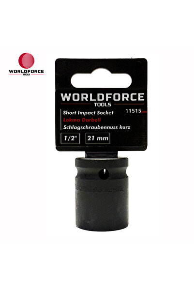Worldforce Impact Socket 21mm Short 6-Point 1/2'' Cr-Mo