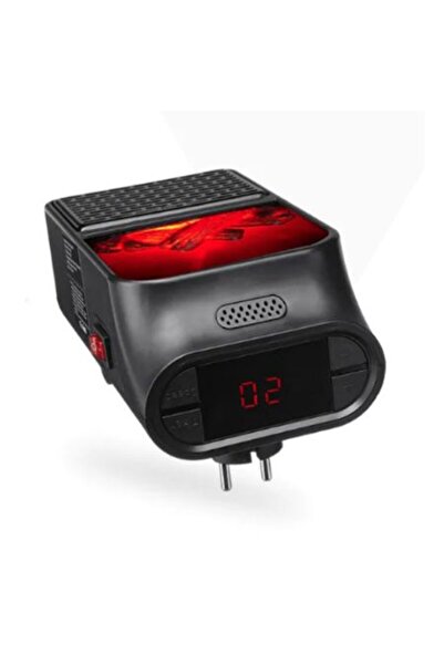 KlaussTech Wall Fan Heater, Power 500 W, Adjustable ,Imitates Fireplace Flames