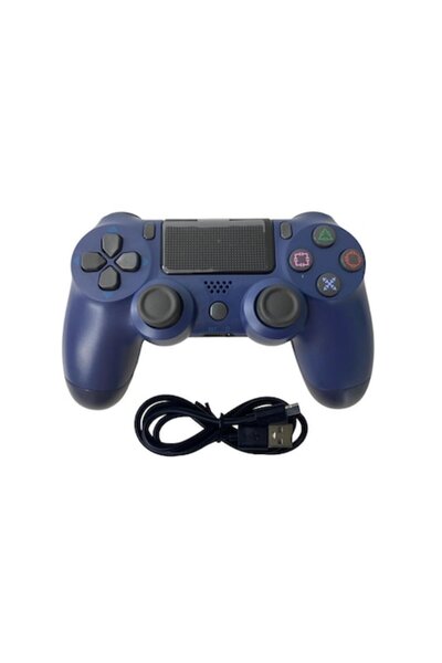 HAPPY JOKER Controler wireless compatibil Doubleshock pentru PS4/PS-TV (albas...