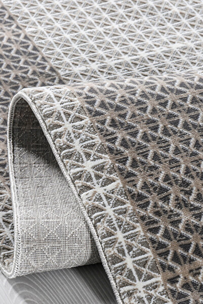 Konfor Halı Level Le007 Gri Hav Toz Vermez Salon Mutfak Koridor Oturma Odası ...