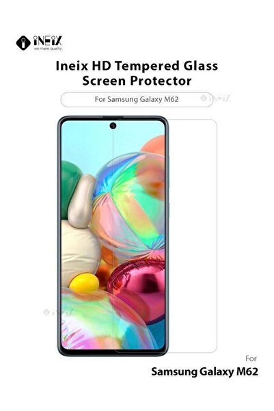 ineix واقي شاشة من الزجاج المقوى لهاتف سامسونج جالاكسي M62