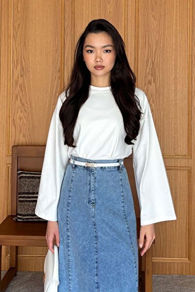 Ceylan Otantik Ecru Long Sleeve Basic Body