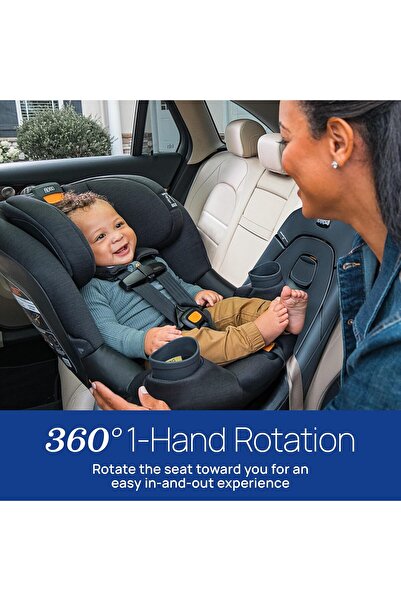 Chicco Fit360 ClearTex Rotating Convertible Car Seat 2-30 kg, Slate