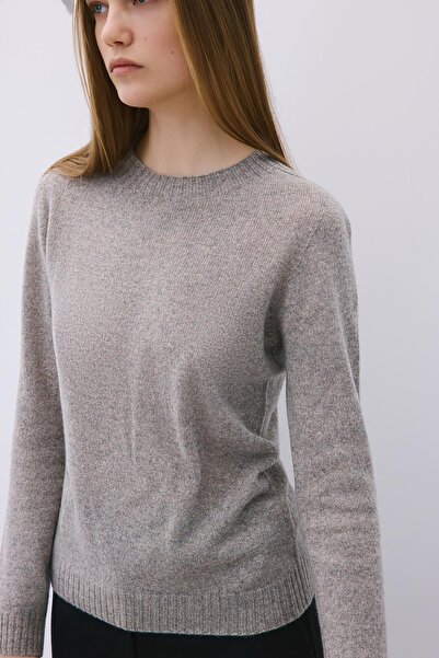 rue Cashmere Basic Mink Knitwear Blouse