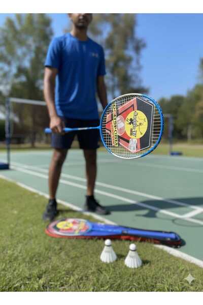 TUMBA'S Profesyonel kalite Çantalı Bedminton Seti 2 Raket 1 Top Badminton Seti