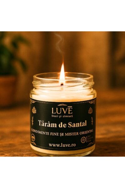 LUVE Sandalwood Scented Candle 200g – Sandalwood Aromatherapy