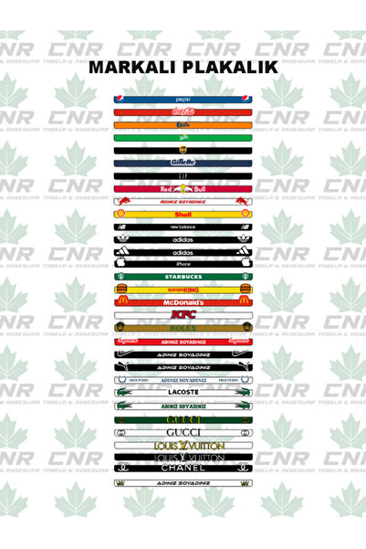 Store Kişiye Özel Pleksi Plakalık 2'li Set