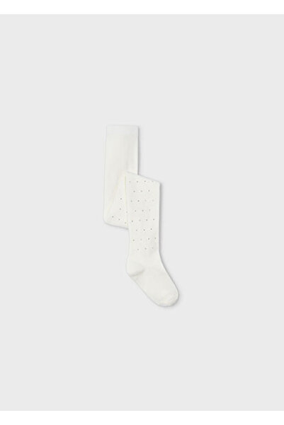 MAYORAL Kız Çocuk Krem Taşlı Külotlu Çorap 10046