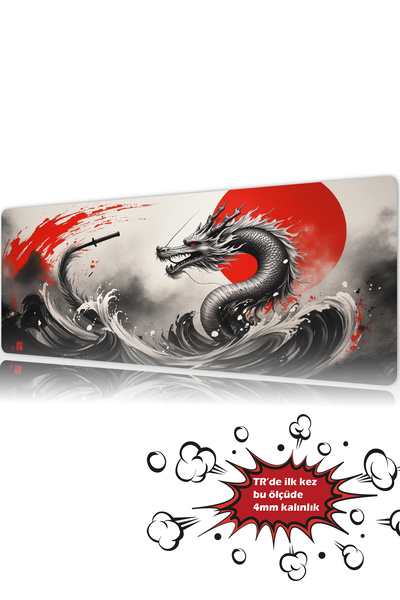 urzuva Blade of the Dragon 90x40 4MM Kalınlık Premium Gaming oyuncu mousepad,...
