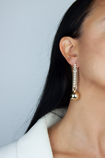 Liveyn Design Globe Dangle Zircon Stone Earrings