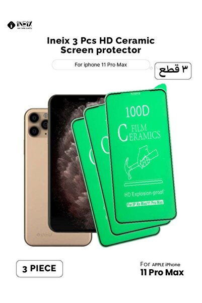ineix 3 Pcs HD Ceramic Screen Protector For Apple iPhone 11 Pro Max