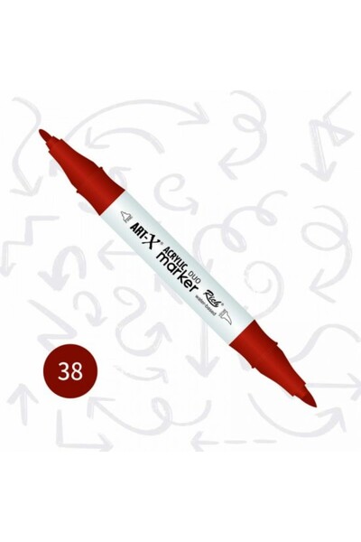Rich Art-x Akrilik Marker Çift Taraflı Kalem No:38