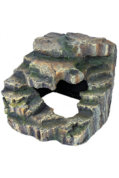 Trixie Decor pentru terariu - Colț de piatră cu peșteră și platformă, 19x16x18 cm