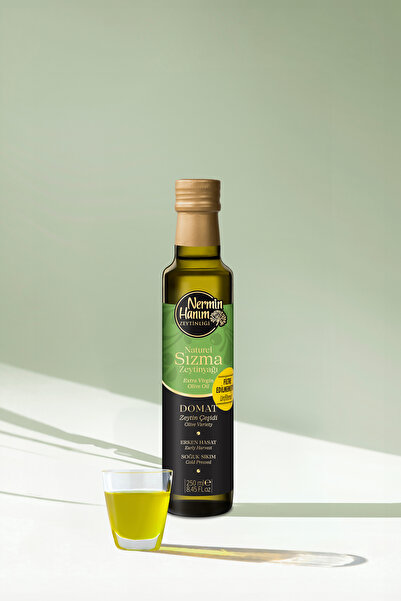 Nermin Hanım Zeytinliği Domat - Filtresiz Erken Hasat Soğuk Sıkım Zeytinyağı ...
