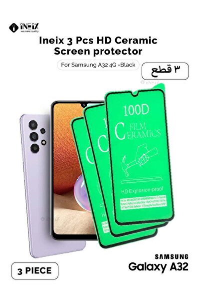 ineix 3 Pcs HD Ceramic Screen Protector For Samsung Galaxy A32 4G