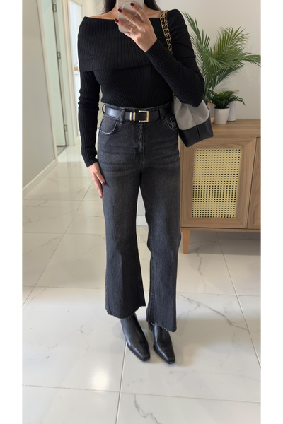 BİRCANÇİL Fiorina Smoked Flare Jeans