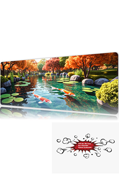 urzuva Zen Garden 90x40 4MM Kalınlık Premium Gaming oyuncu mousepad, Anti Sli...