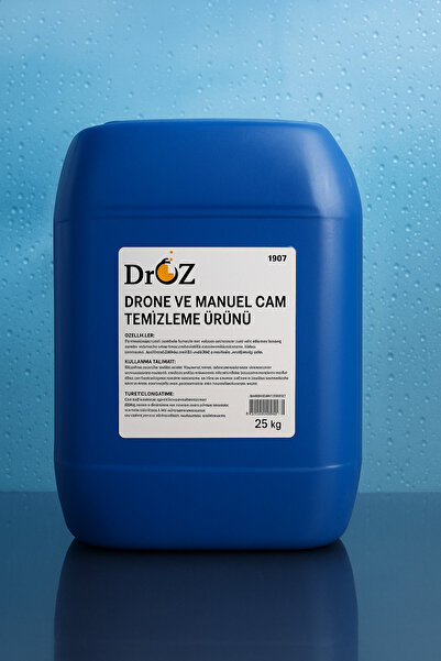 Dr.Ozz Drone ve Manuel Cam Temizleme Ürünü Kir Tozlara Karşı 1/5 yada 1/10 Seyreltilebilir Temizleyici 25kg