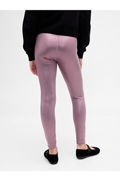 GAP Kız Çocuk Mor Shine Leggings Tayt