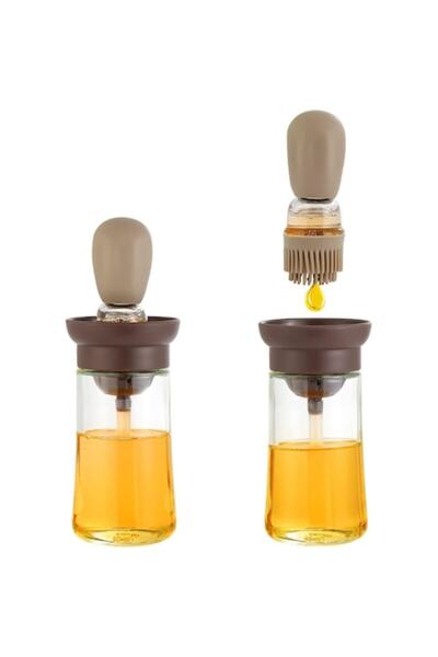 OEM Set dozator ulei și oțet, borosilicat, pensulă scurtă, 250°C, multicolor