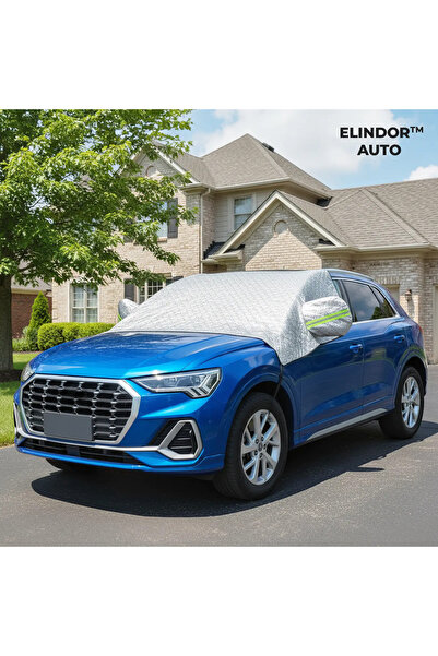 Elindor ® Сенник за кола за предно стъкло и огледала, светлоотразителни ленти...