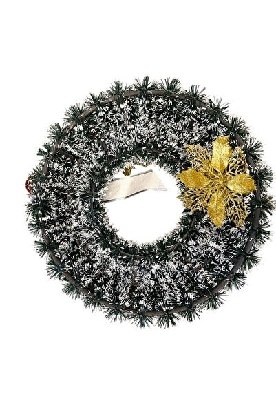 Sofia Store Coronita decorativa pentru usa, 35cm, craciunite si fundita