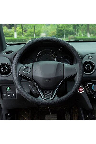 LUXER Universal Silicone Steering Wheel Cover, Enhanced Protection and Comfort, Diameter 33 - 40 cm, Black