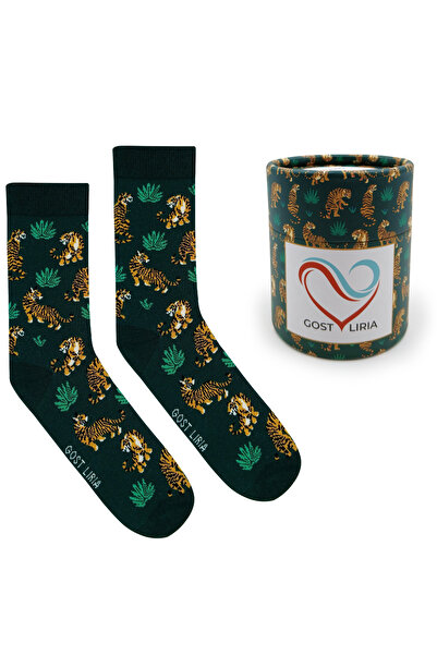 GOST LİRİA Panther Socks – Patterned Unisex Socks