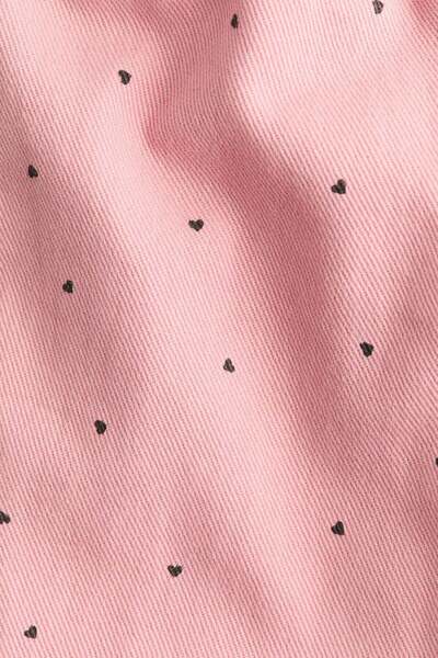 H&M Printed cotton twill trousers