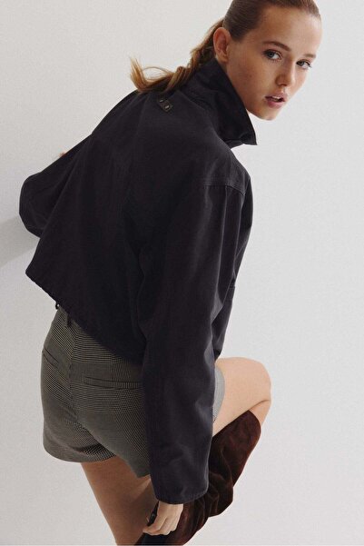 H&M Corduroy-collar canvas jacket