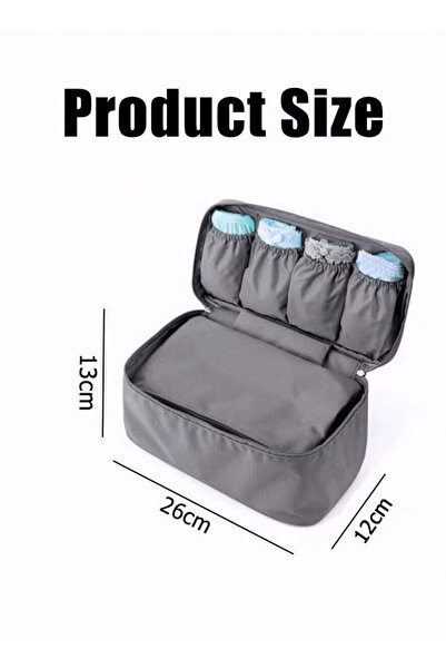 Generic Travel Underwear Organizer Bag, Portable Lingerie Pouch Organizer for Bra Underwear Socks Underpants