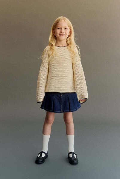 H&M Hole-knit cotton jumper