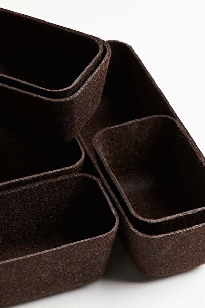 H&M 7-piece felted storage basket set