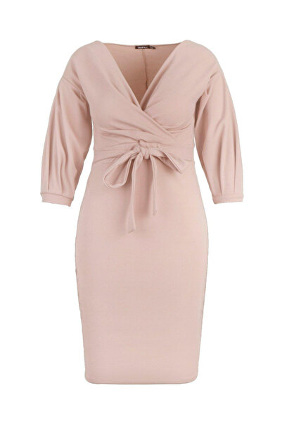 BOOHOO Boohoo midi dress, cream