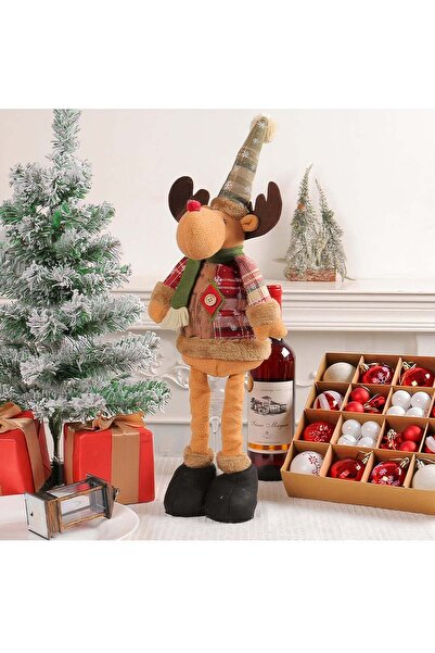 Sofia Store Decoratiune Craciun Kring,50-60cm,Figurina Ren cu Picioare Retrac...