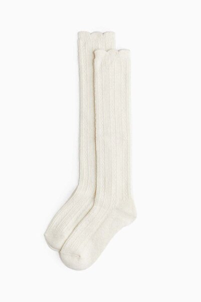 H&M Pattern-knit long socks