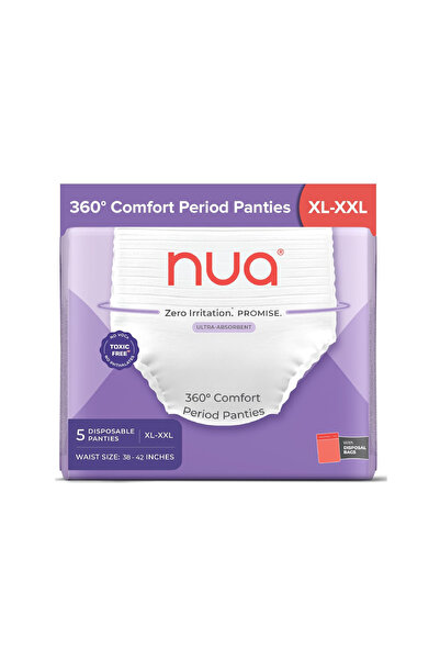 NUA Women Disposable Period Panties pack of 5 - Size: XL - XXL