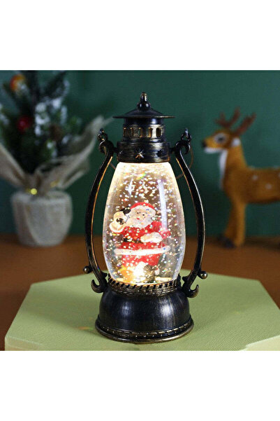 Sofia Store Felinar de Craciun, cu Lumina LED, Ornament Model Lampa cu Ulei M...