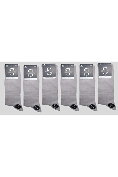 Socketta Men's Stitch-Free Pack Gray Cotton Stretchy Summer Socks – Premium