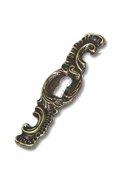 Sziferon Decorative zinc alloy plate antique brass 90x25 mm for furniture key