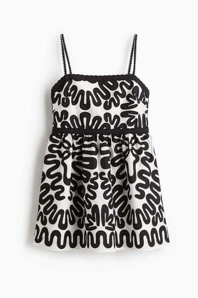 H&M Embroidered strappy dress