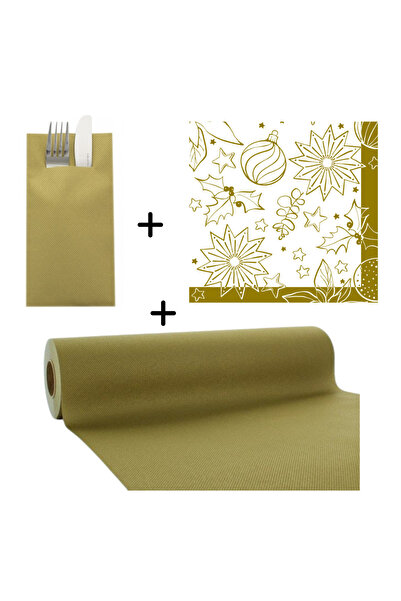 Mank Set accesorii decorative Crăciun/Revelion, șervețele, șervețel de masă, ...