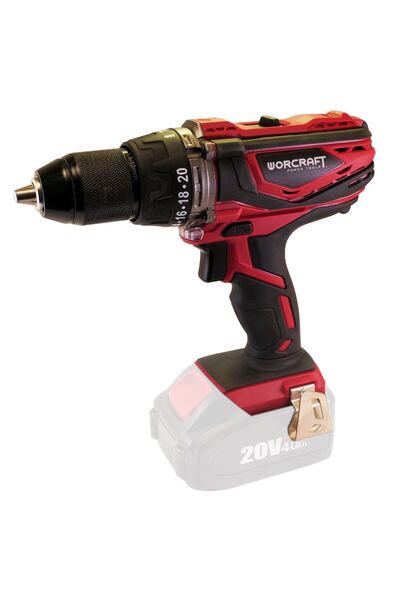 Worcraft Percuție de găurit/șurubelniță cu percuție Li-ion de 20 V, mandrină rapidă de 13 mm (bateria nu este inclusă)