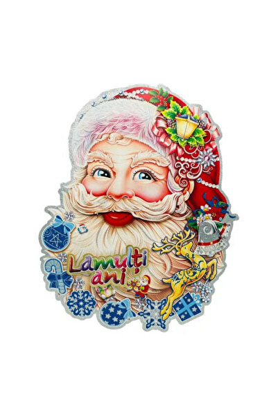 Sofia Store Stiker decorativ de Craciun, model cu Mos Craciun , 68×50cm